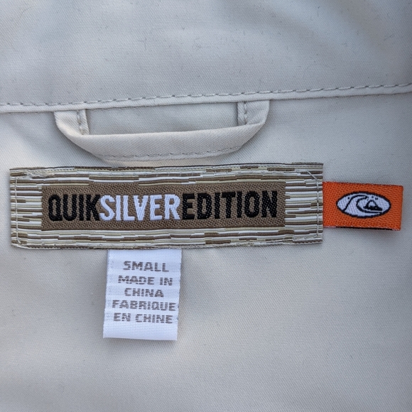 Men's Quicksilver zip front jacket.  Size Small - Picture 4 of 11